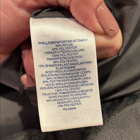 Women’s Black ankle length Puffer Coat with Hood - Picture 8 of 9